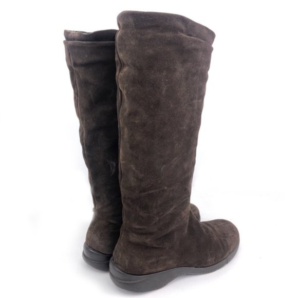 La Canadienne Brown Leather Tall Winter Boots 8M - Picture 6 of 11